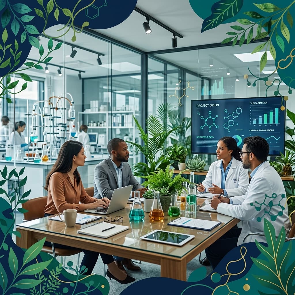 Scientific consulting and support contact background