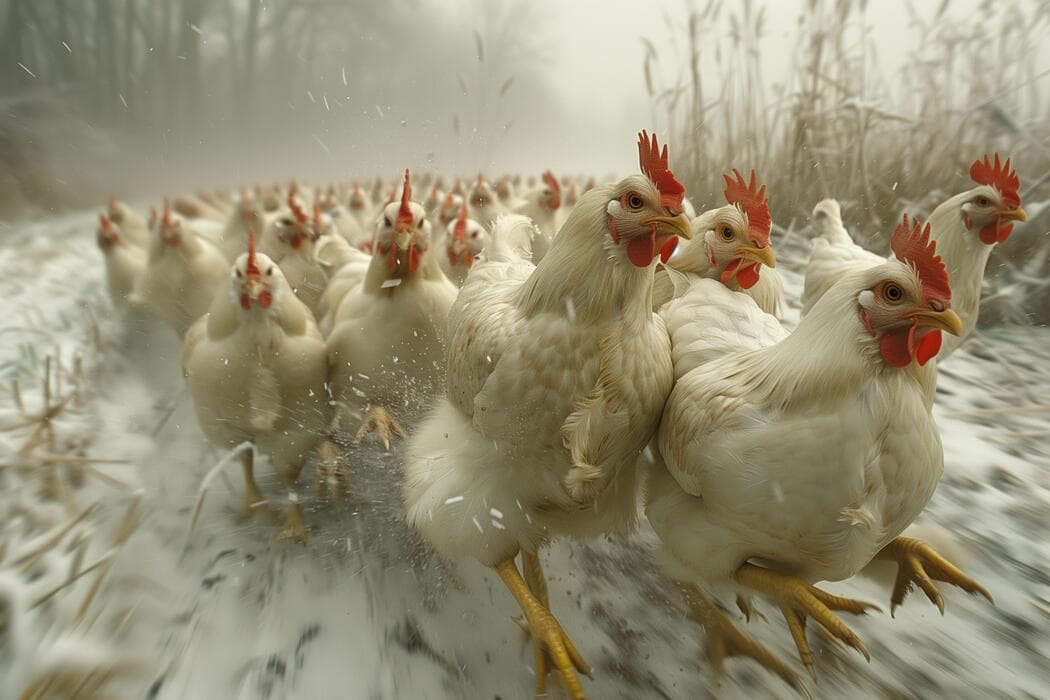 Free range chicken farm