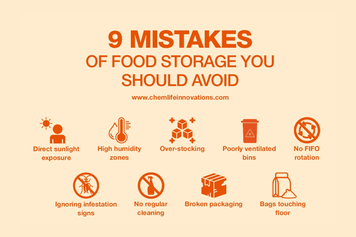 9 Mistakes of Food Storage You Should Avoid